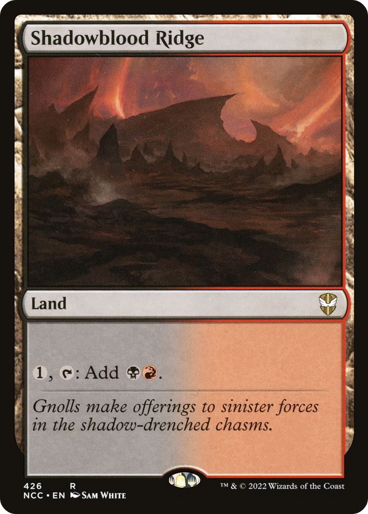 Image of Shadowblood Ridge [Streets of New Capenna Commander]