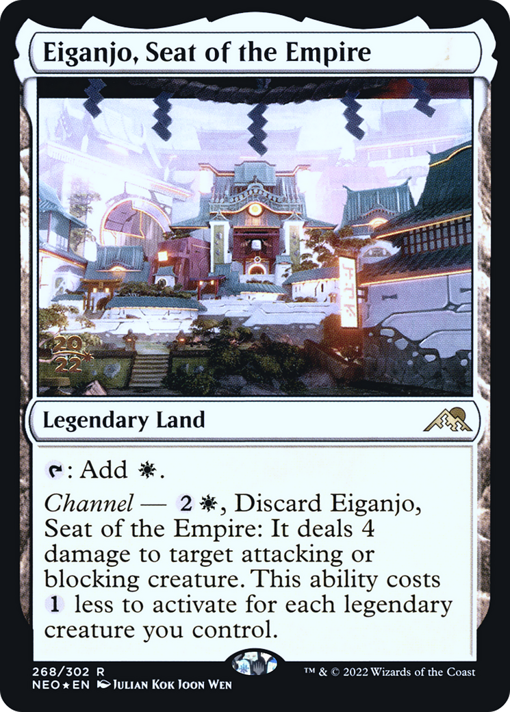 Image of Eiganjo, Seat of the Empire [Kamigawa: Neon Dynasty Prerelease Promos]