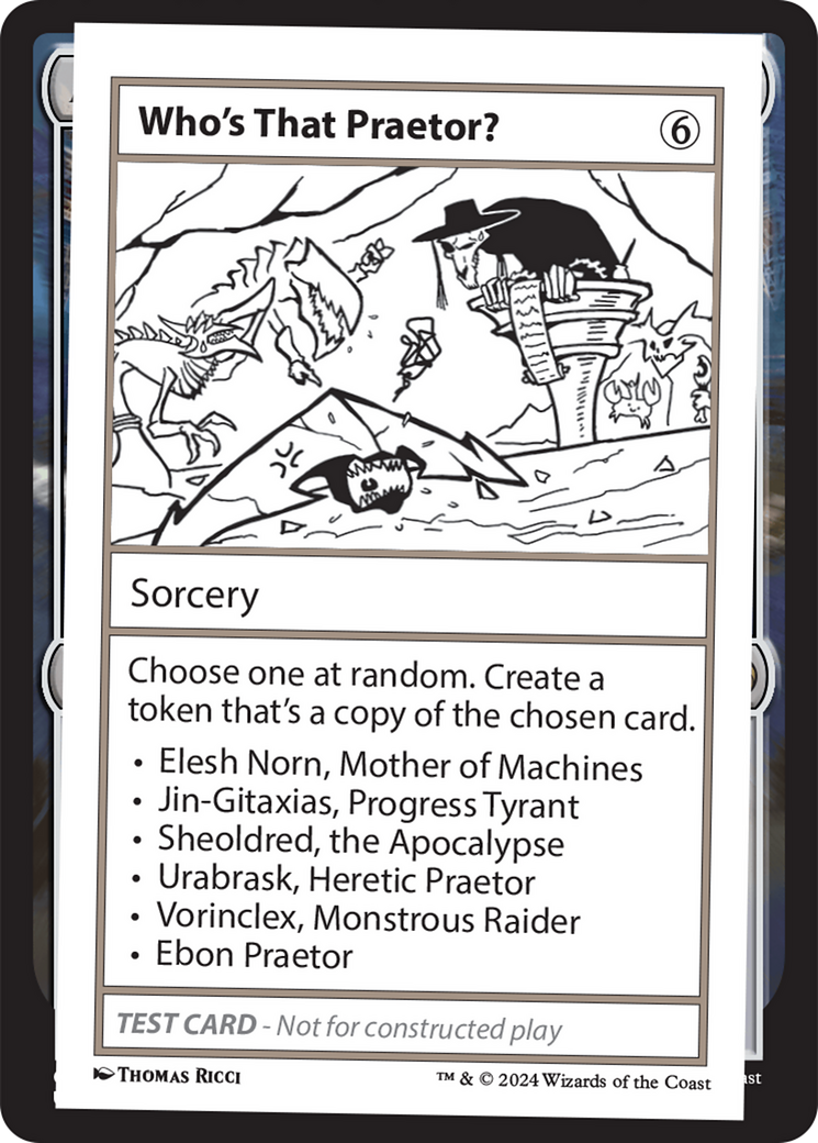 Image of Who's That Praetor? [Mystery Booster 2 Playtest Cards]