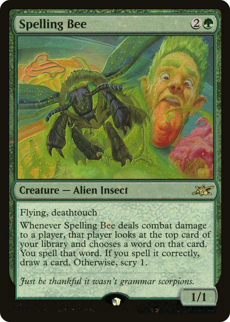 Image of Spelling Bee (Galaxy Foil) [Unfinity]