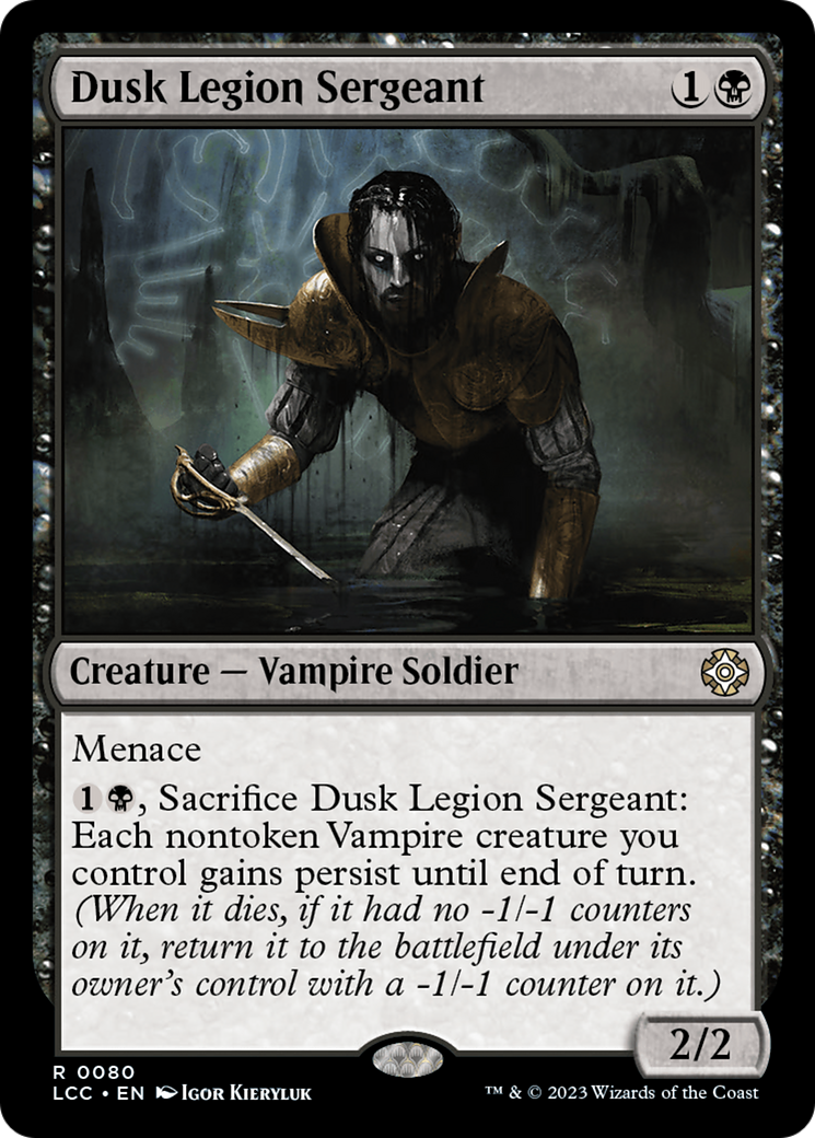 Image of Dusk Legion Sergeant [The Lost Caverns of Ixalan Commander]