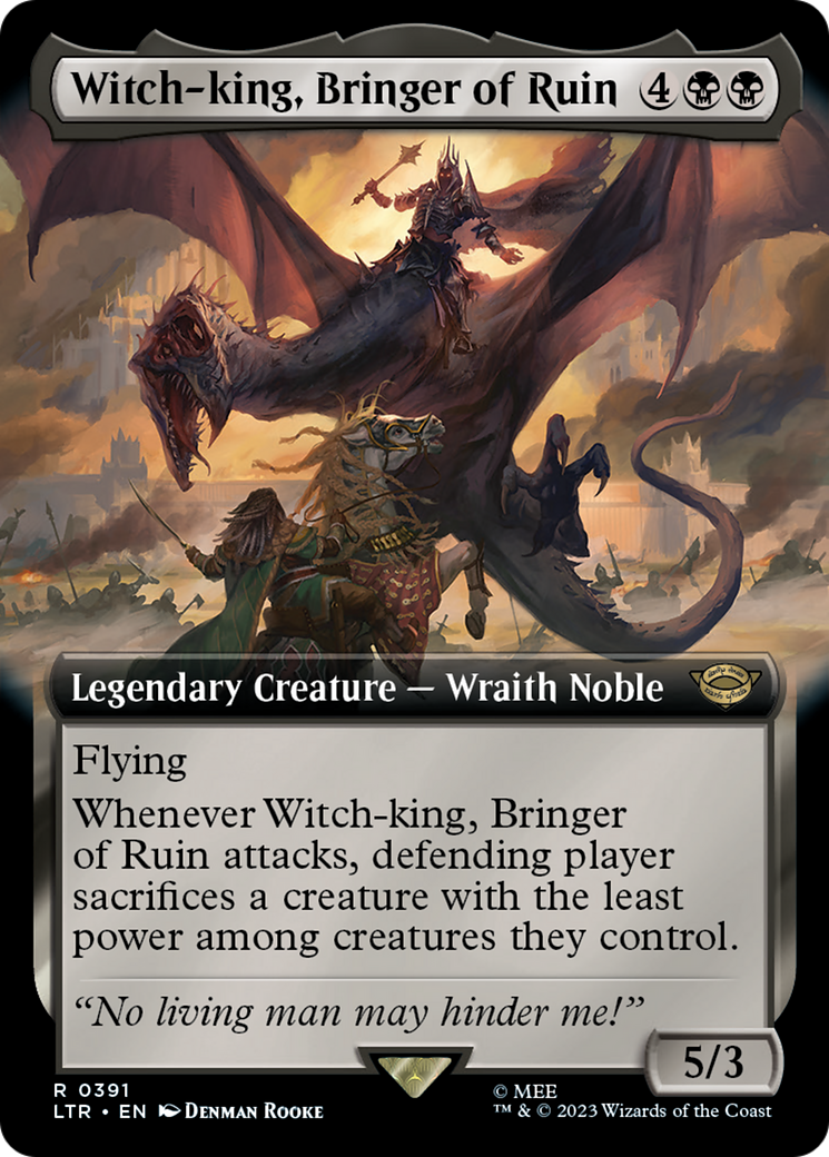 Image of Witch-king, Bringer of Ruin (Extended Alternate Art) [The Lord of the Rings: Tales of Middle-Earth]