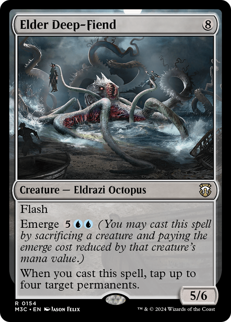 Image of Elder Deep-Fiend (Ripple Foil) [Modern Horizons 3 Commander]