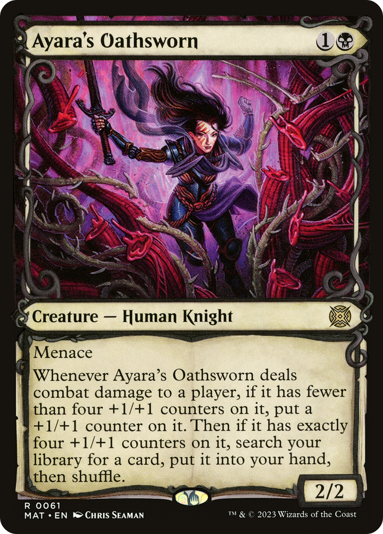 Image of Ayara's Oathsworn (Showcase) [March of the Machine: The Aftermath]
