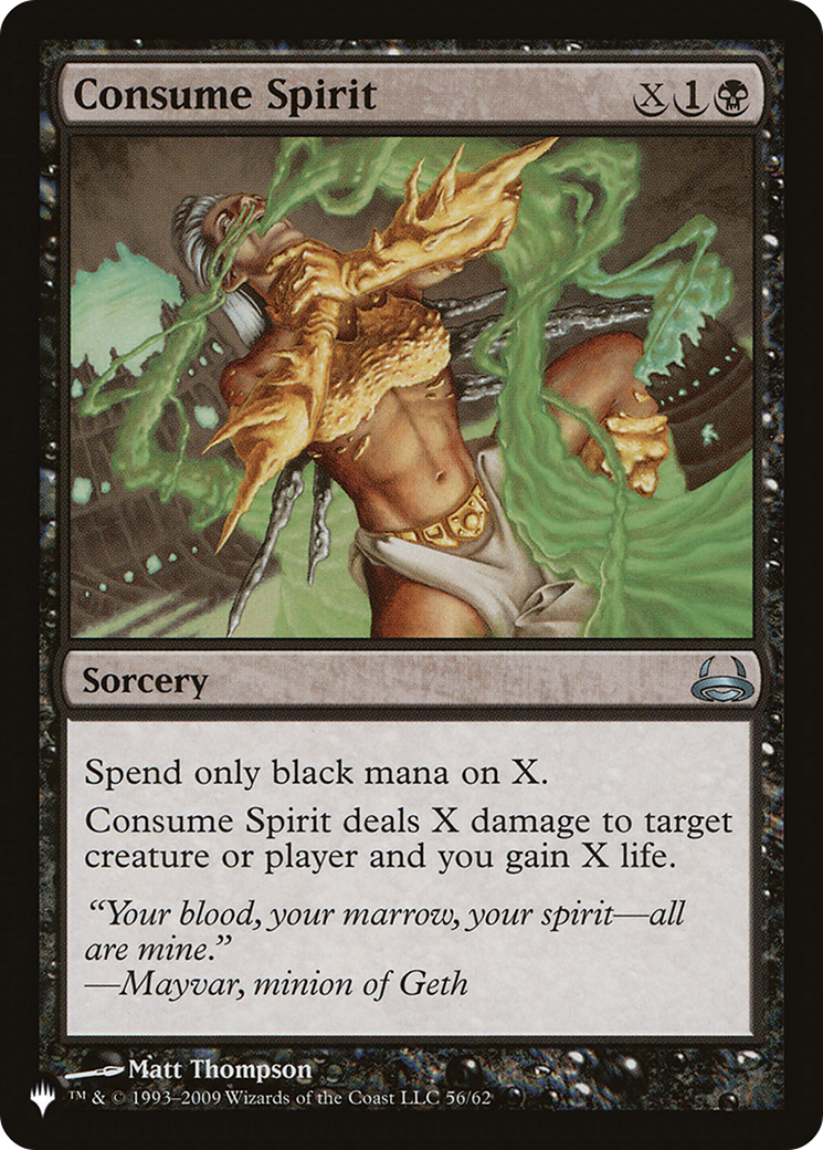 Image of Consume Spirit [The List]