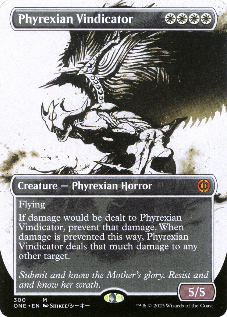 Image of Phyrexian Vindicator (Borderless Ichor) [Phyrexia: All Will Be One]
