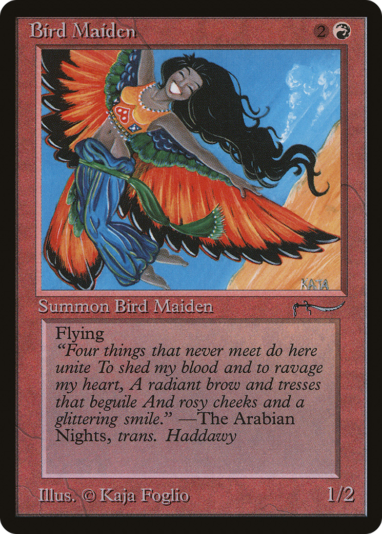 Image of Bird Maiden (Dark Mana Cost) [Arabian Nights]