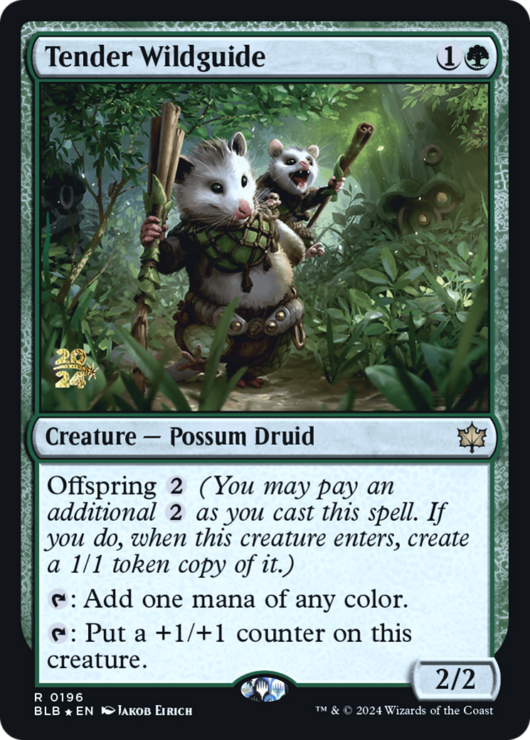 Image of Tender Wildguide [Bloomburrow Prerelease Promos]