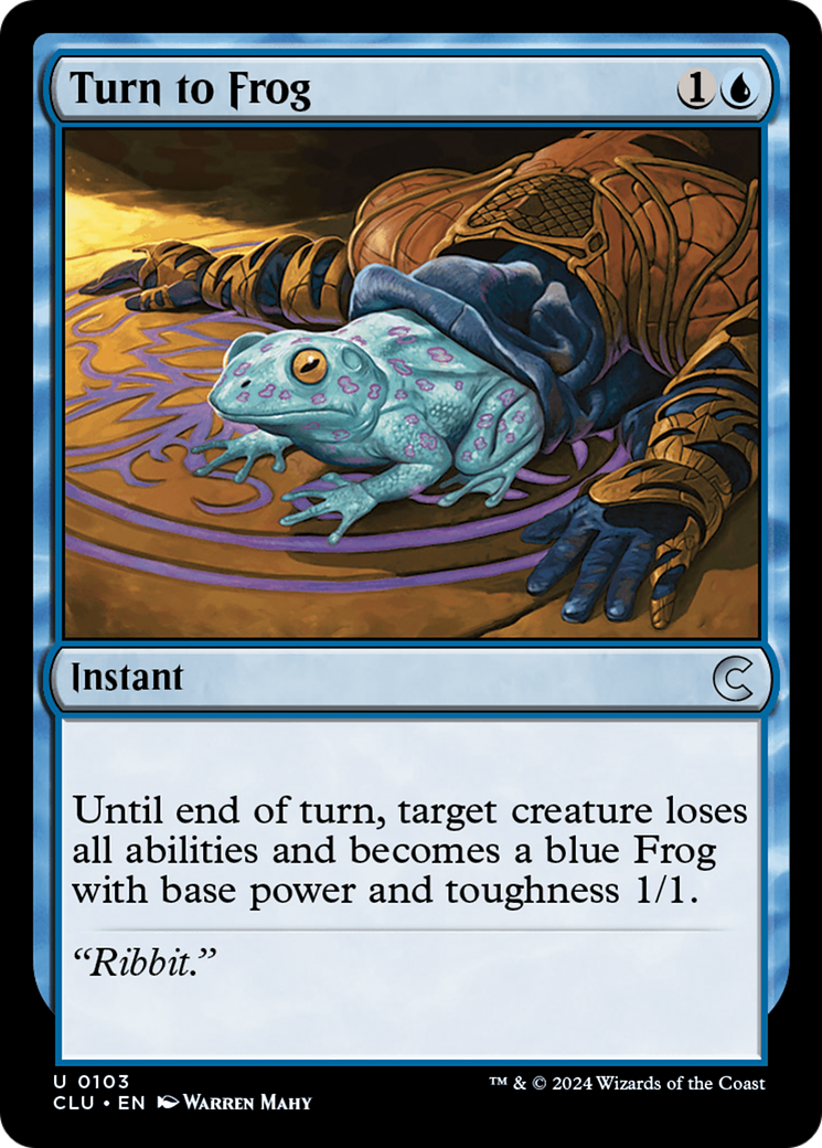 Image of Turn to Frog [Ravnica: Clue Edition]
