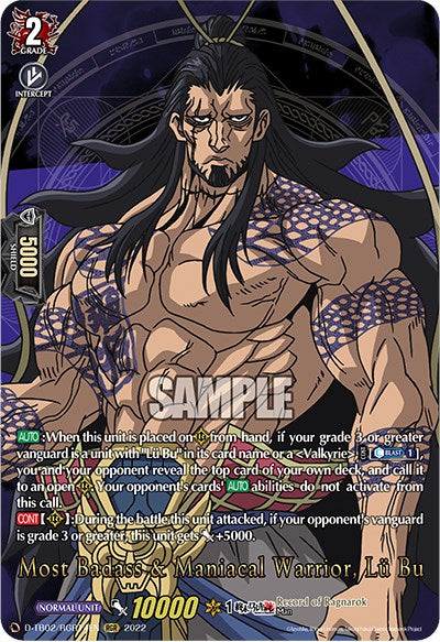 Image of Most Badass & Maniacal Warrior, Lu Bu (D-TB02/RGR14EN) [Record of Ragnarok]
