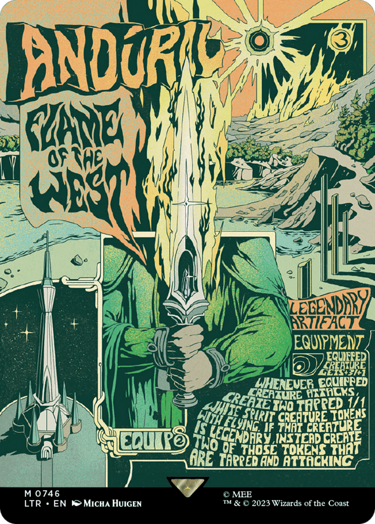 Image of Anduril, Flame of the West (Borderless Poster) [The Lord of the Rings: Tales of Middle-Earth]