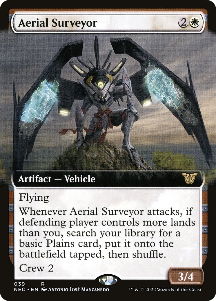 Image of Aerial Surveyor (Extended Art) [Kamigawa: Neon Dynasty Commander]