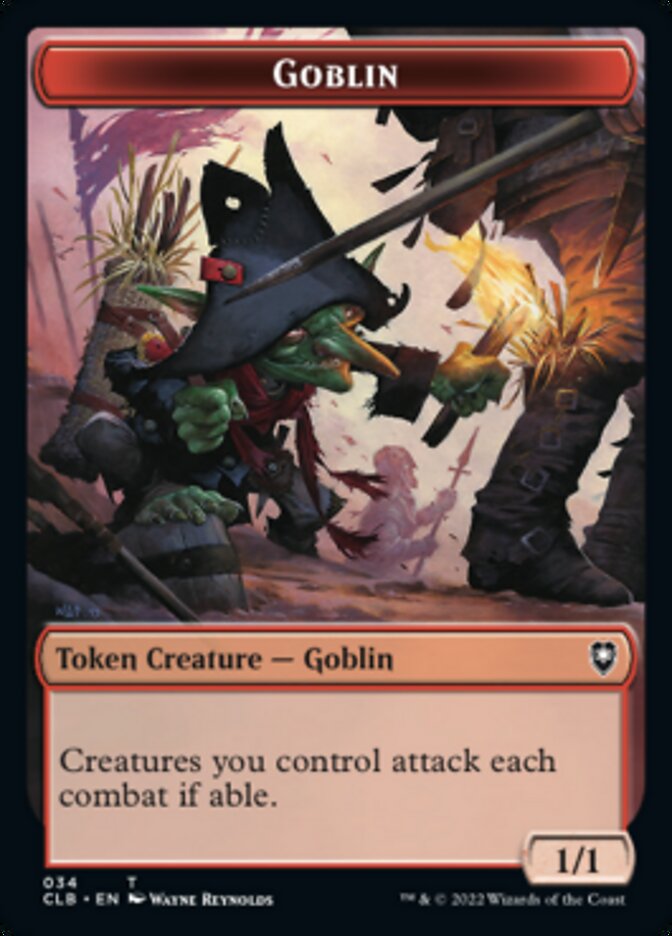 Image of Pirate // Goblin Double-Sided Token [Commander Legends: Battle for Baldur's Gate Tokens]