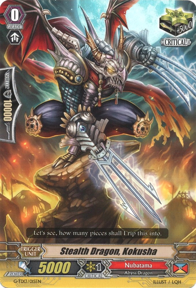 Image of Stealth Dragon, Kokusha (G-TD13/015EN) [Evil Eye Sovereign]