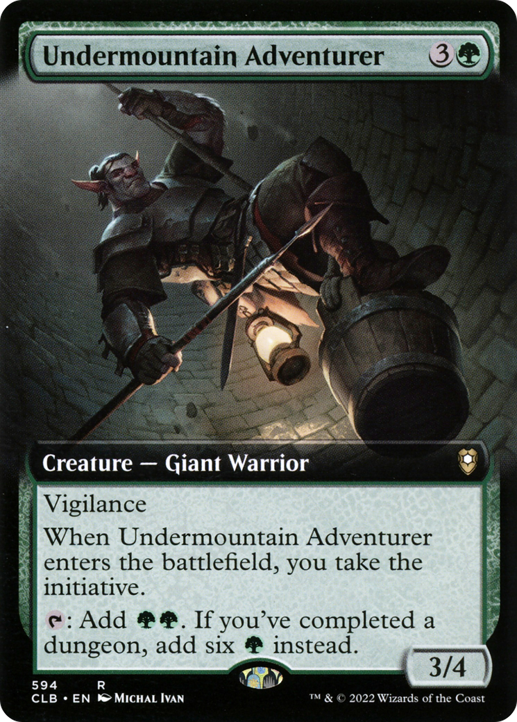Image of Undermountain Adventurer (Extended Art) [Commander Legends: Battle for Baldur's Gate]