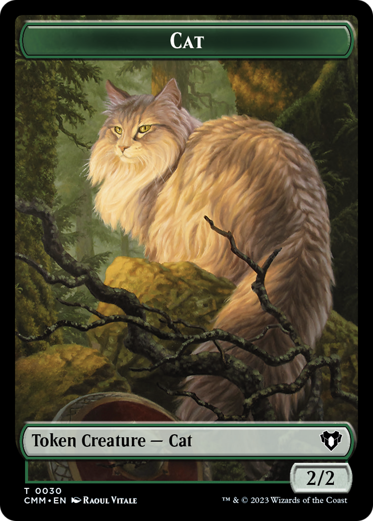 Image of Cat Token (30) [Commander Masters Tokens]