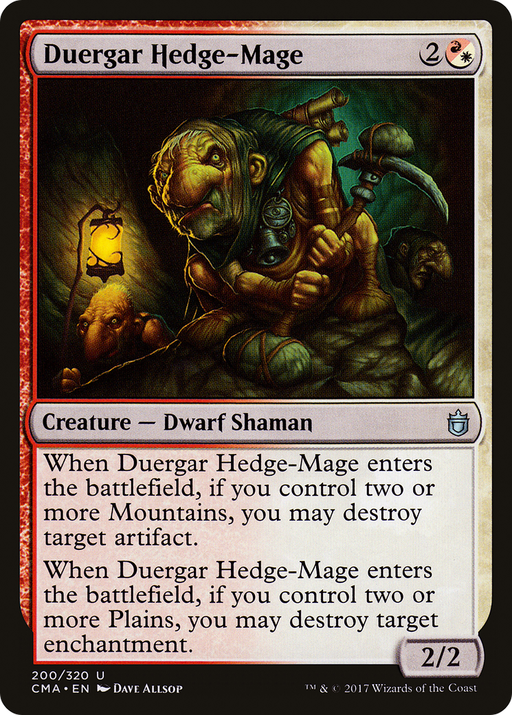 Image of Duergar Hedge-Mage [Commander Anthology]