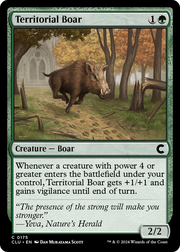 Image of Territorial Boar [Ravnica: Clue Edition]