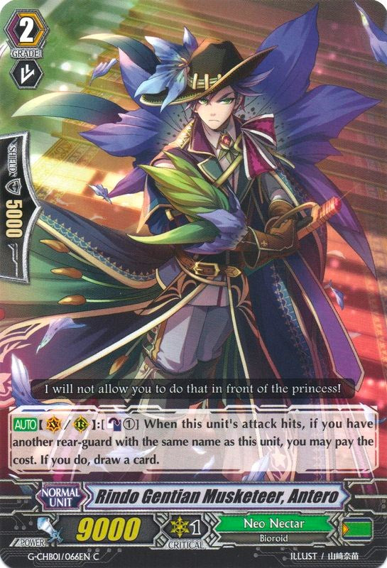 Image of Gentian Musketeer, Antero (G-CHB01/066EN) [TRY3 NEXT]
