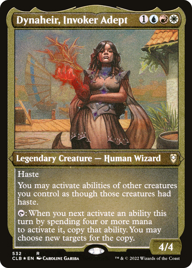 Image of Dynaheir, Invoker Adept (Foil Etched) (CLB-532) - Commander Legends: Battle for Baldur's Gate Foil