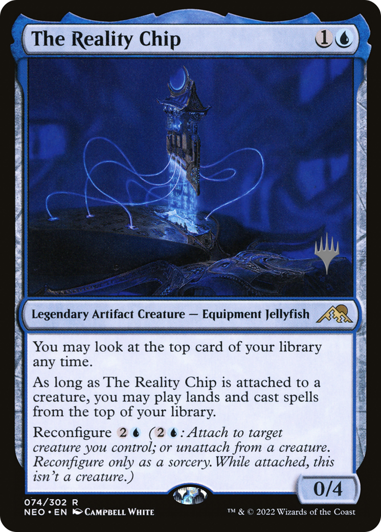 Image of The Reality Chip (Promo Pack) [Kamigawa: Neon Dynasty Promos]