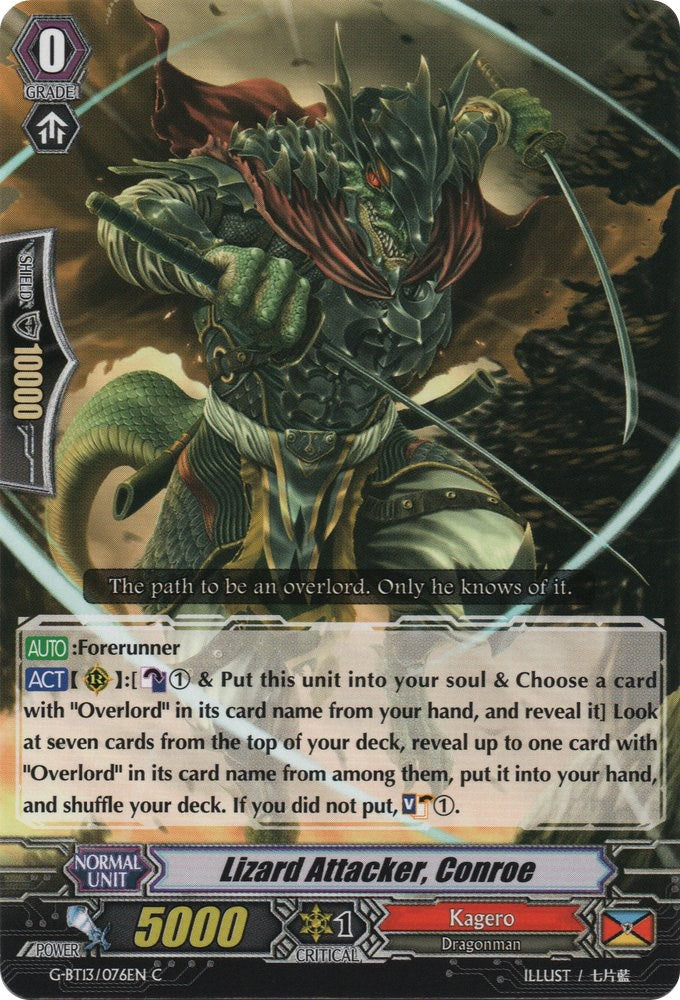 Image of Lizard Attacker, Conroe (G-BT13/076EN) [Ultimate Stride]