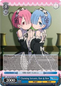 Image of Charming Servants, Ram & Rem (RZ/S55-E066S SR) [Re:ZERO Vol.2]