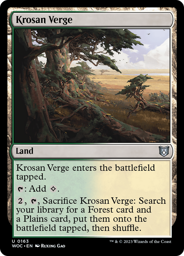 Image of Krosan Verge [Wilds of Eldraine Commander]