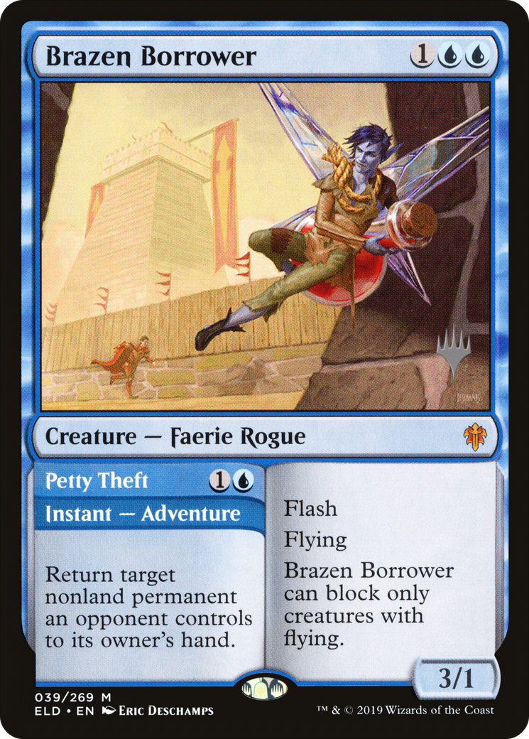Image of Brazen Borrower // Petty Theft (Promo Pack) [Throne of Eldraine Promos]