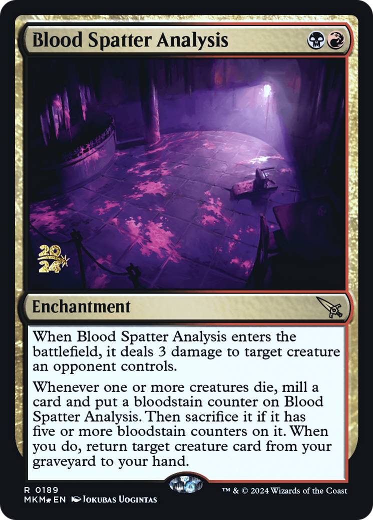 Image of Blood Spatter Analysis [Murders at Karlov Manor Prerelease Promos]