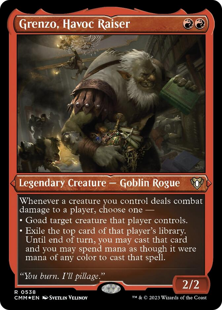Image of Grenzo, Havoc Raiser (Foil Etched) [Commander Masters]