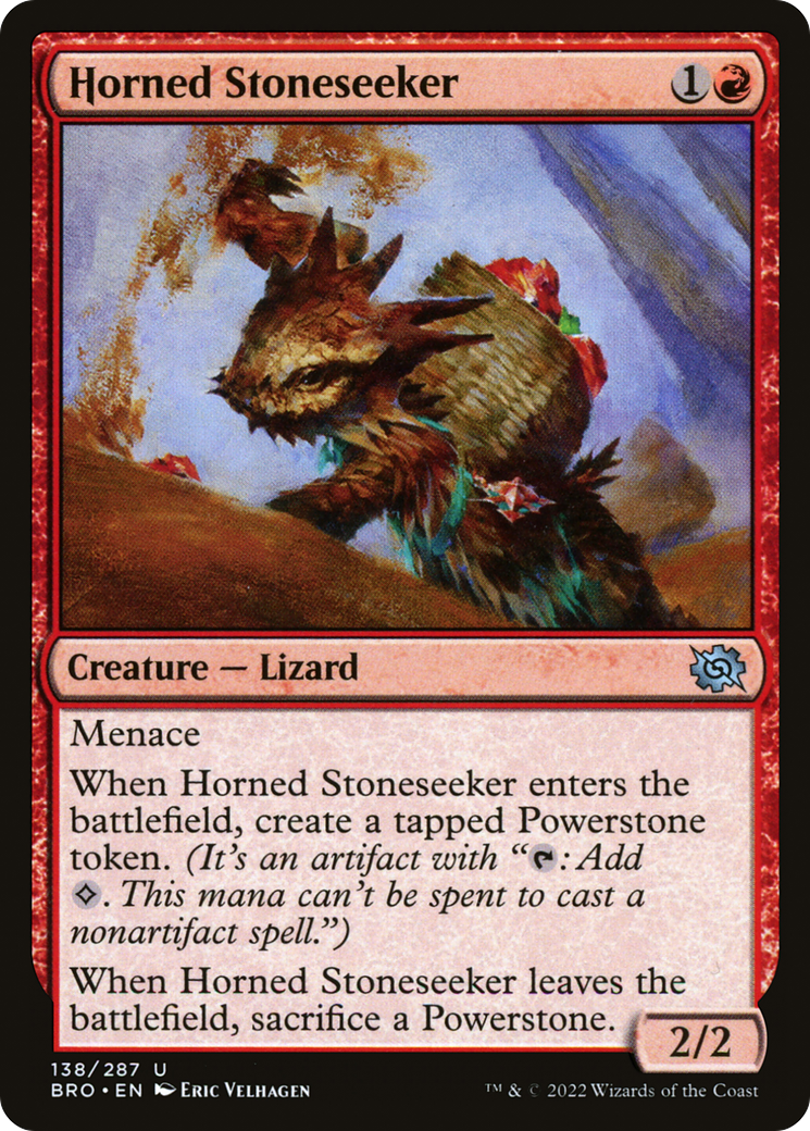 Image of Horned Stoneseeker [The Brothers' War]