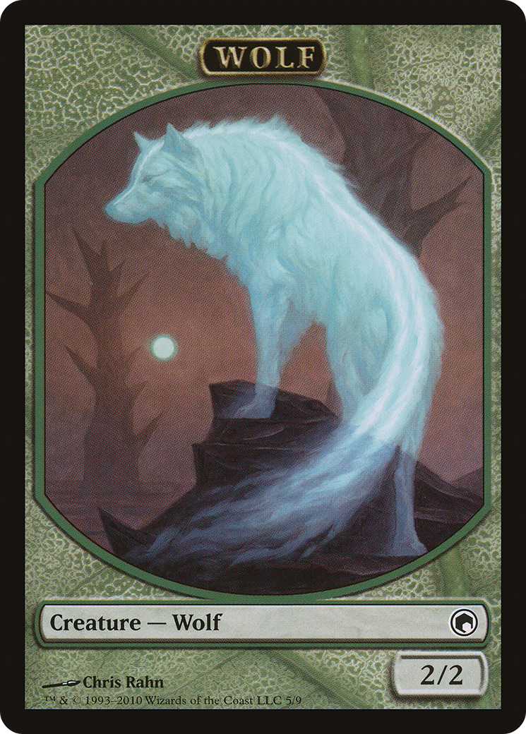 Image of Wolf Token [Scars of Mirrodin Tokens]