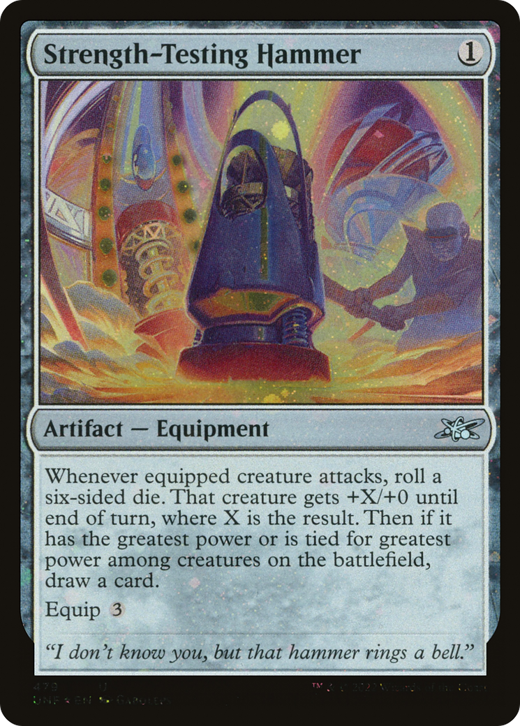 Image of Strength-Testing Hammer (Galaxy Foil) [Unfinity]