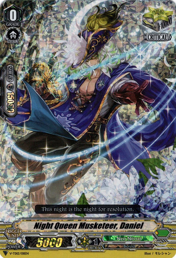 Image of Night Queen Musketeer, Daniel (Parallel Foil) (V-TD12/011EN) [Ahsha]