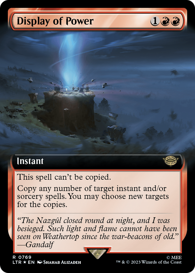 Image of Display of Power (Extended Art) (Surge Foil) [The Lord of the Rings: Tales of Middle-Earth]