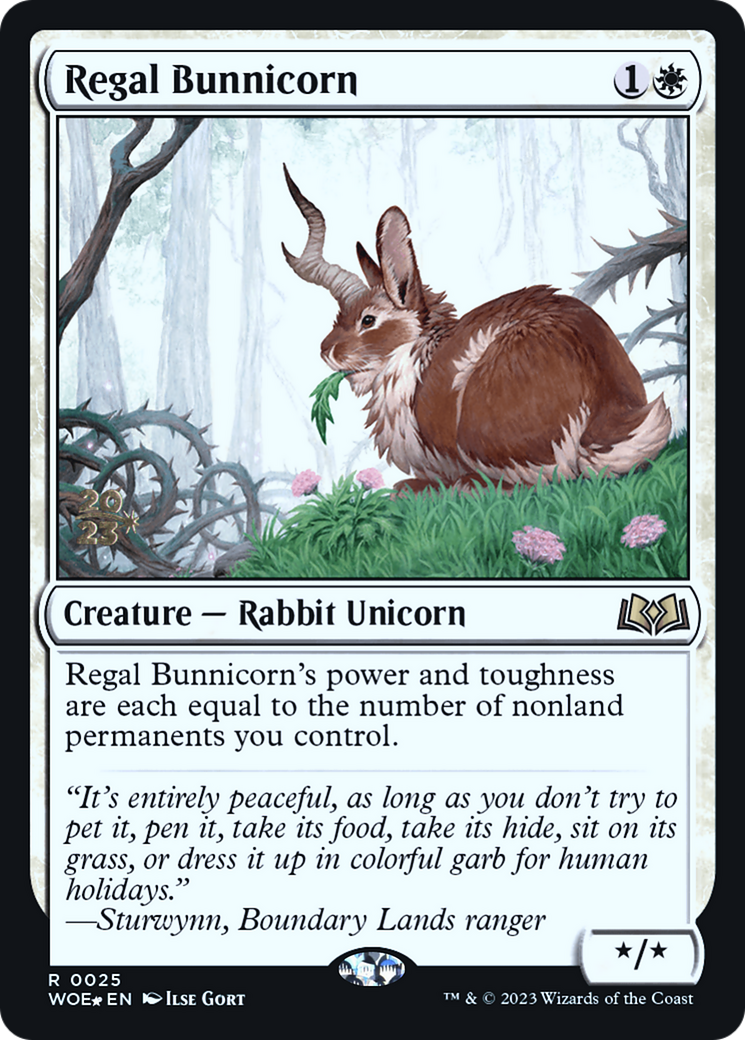 Image of Regal Bunnicorn [Wilds of Eldraine Prerelease Promos]