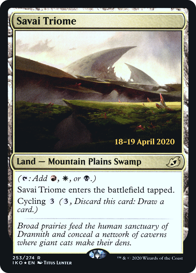 Image of Savai Triome [Ikoria: Lair of Behemoths Prerelease Promos]