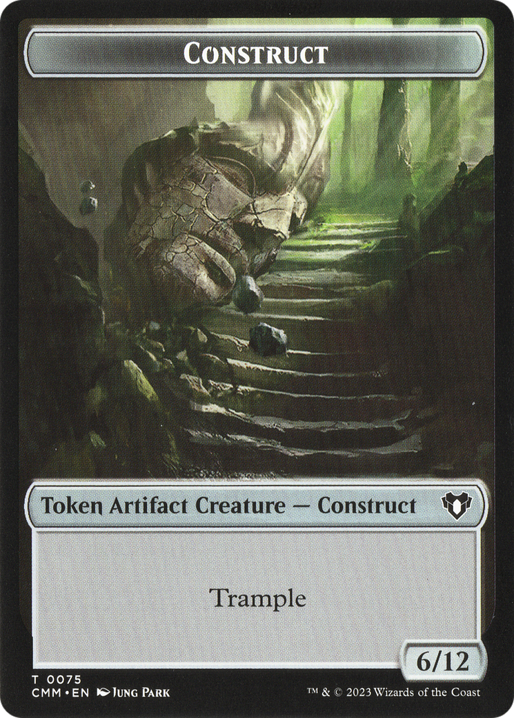 Image of City's Blessing // Construct (0075) Double-Sided Token [Commander Masters Tokens]