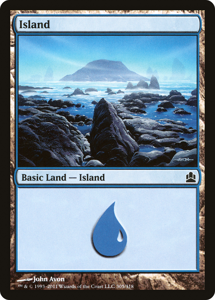 Image of Island (305) [Commander 2011]