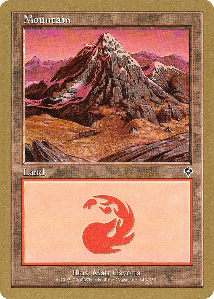 Image of Mountain (jt343) (Jan Tomcani) (MMQ) [World Championship Decks 2001]