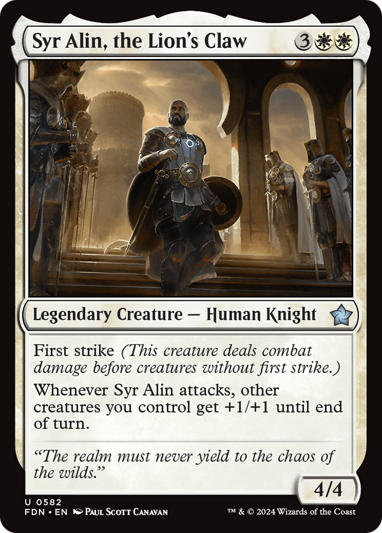 Image of Syr Alin, the Lion's Claw [Foundations]
