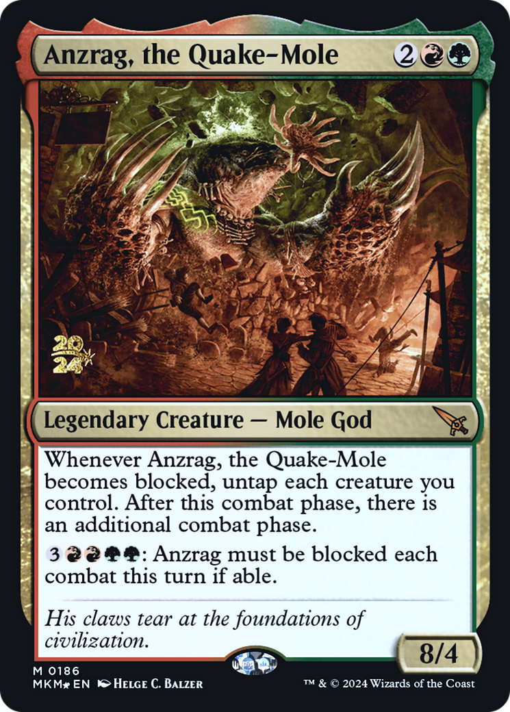 Image of Anzrag, the Quake-Mole [Murders at Karlov Manor Prerelease Promos]