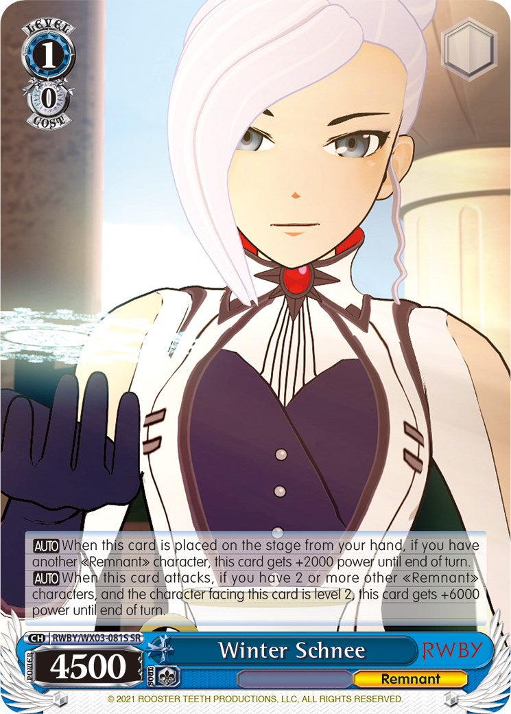 Image of Winter Schnee (RWBY/WX03-081S SR) [RWBY]
