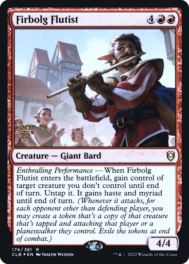 Image of Firbolg Flutist [Commander Legends: Battle for Baldur's Gate Prerelease Promos]