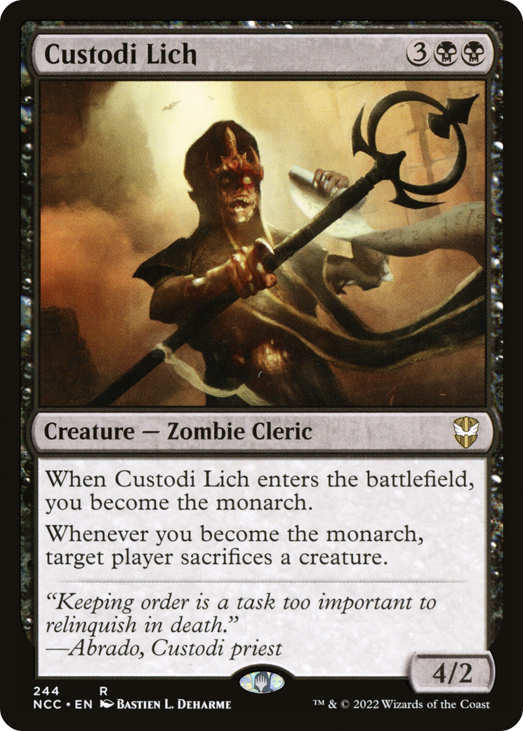 Image of Custodi Lich [Streets of New Capenna Commander]