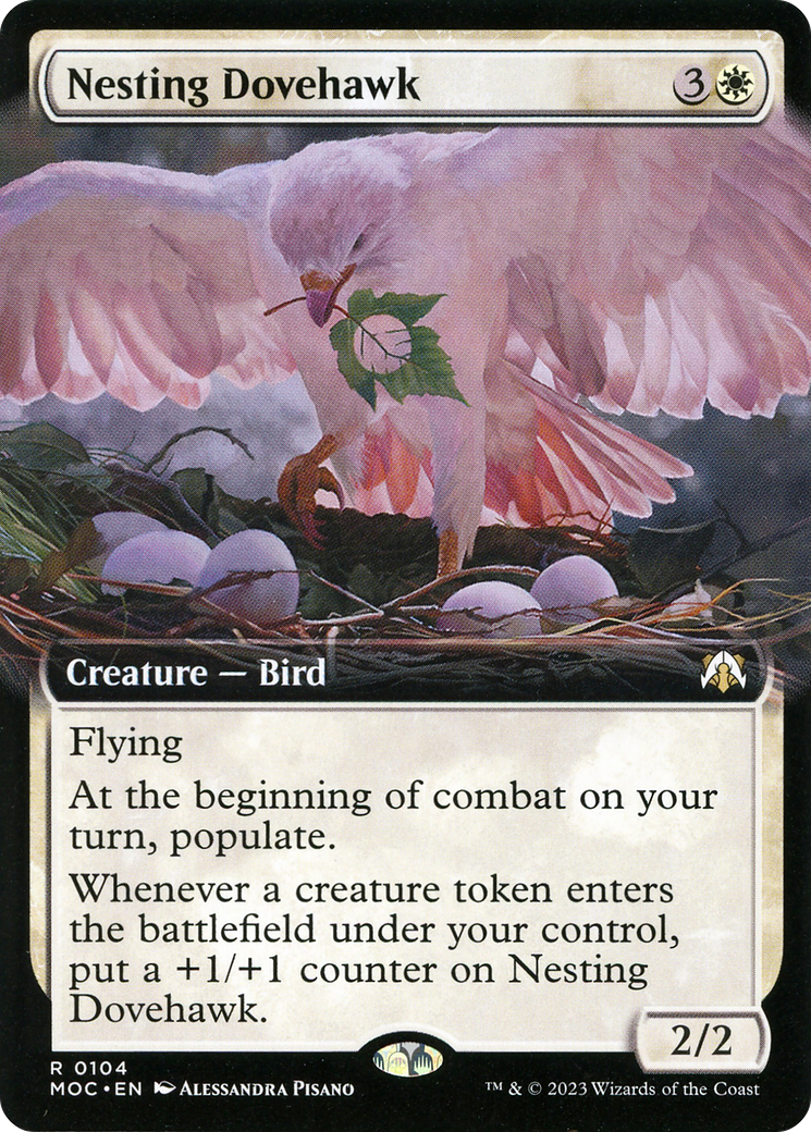 Image of Nesting Dovehawk (Extended Art) (MOC-104) - March of the Machine Commander: (Extended Art) Foil