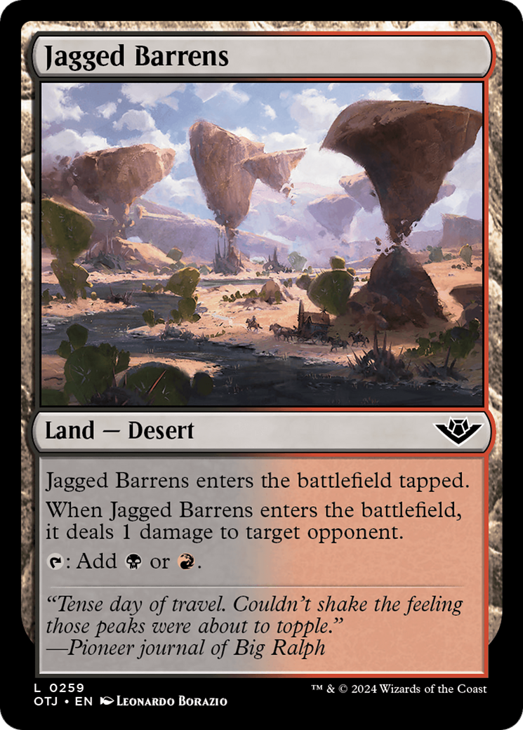 Image of Jagged Barrens [Outlaws of Thunder Junction]