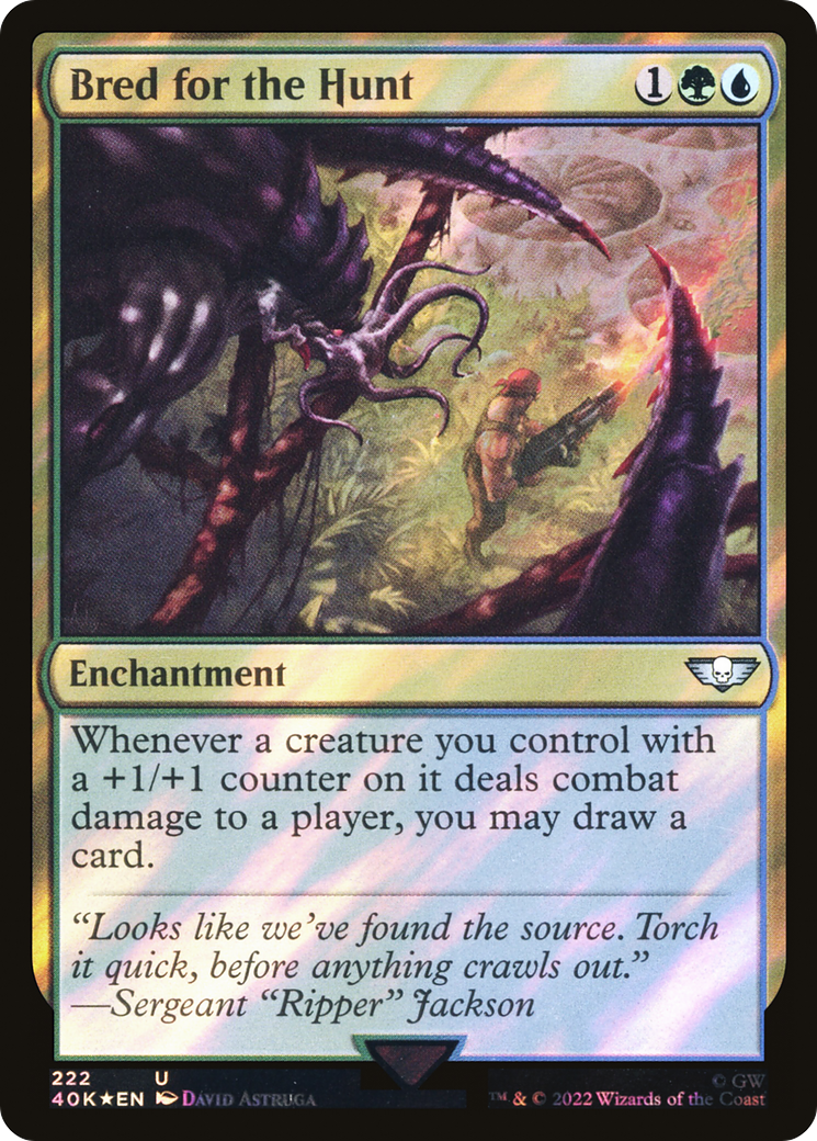 Image of Bred for the Hunt (Surge Foil) [Warhammer 40,000]