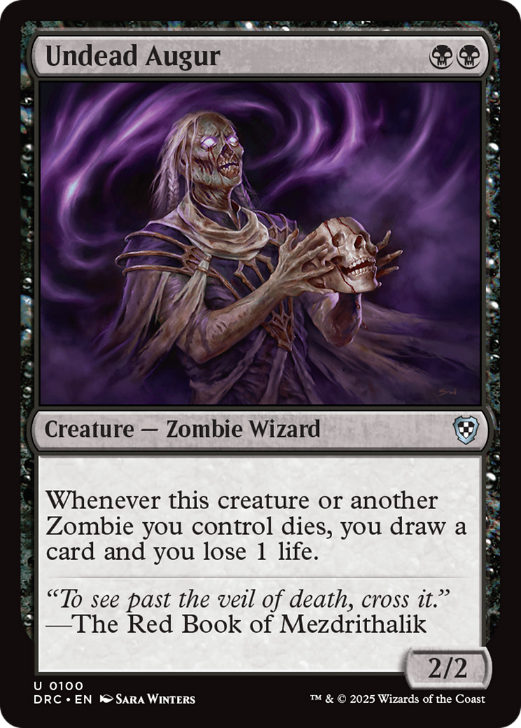 Image of Undead Augur [Aetherdrift Commander]